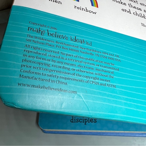 Hardcover Board Book The Look and Tell Bible: Bible Stories Rebus Dawn Machell - Picture 7 of 9